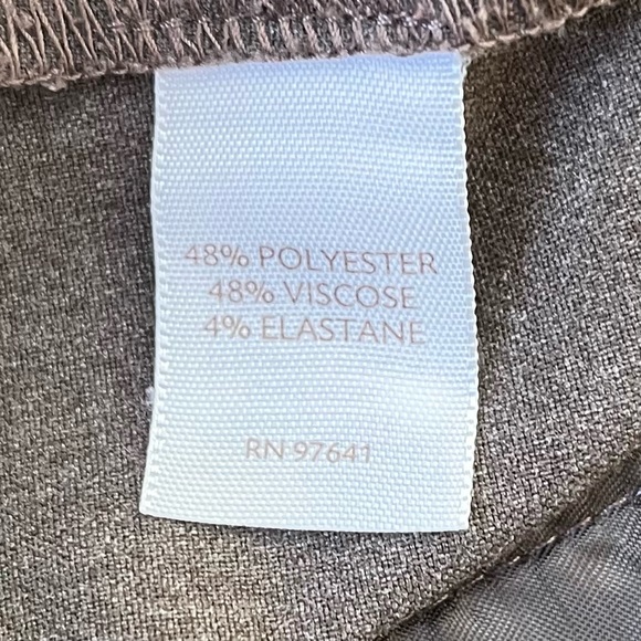 J. Jill Heather Taupe/Grey Stretch Wide Leg Trouser 6 - Picture 8 of 9